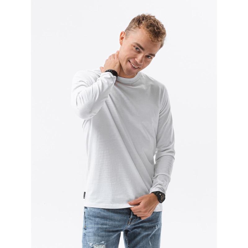 Pánske jednofarebné tričko s dlhým rukávom - mix 2-pack ELRIC