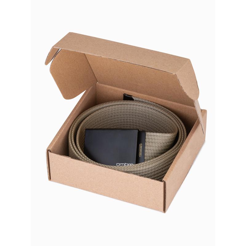 Férfi öv ZAYNE khaki színben