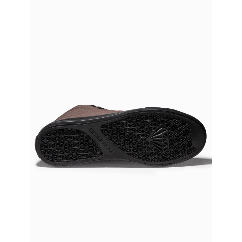 Férfi cipő kombinált anyagokból – barna V6 OM-FOTH-0143