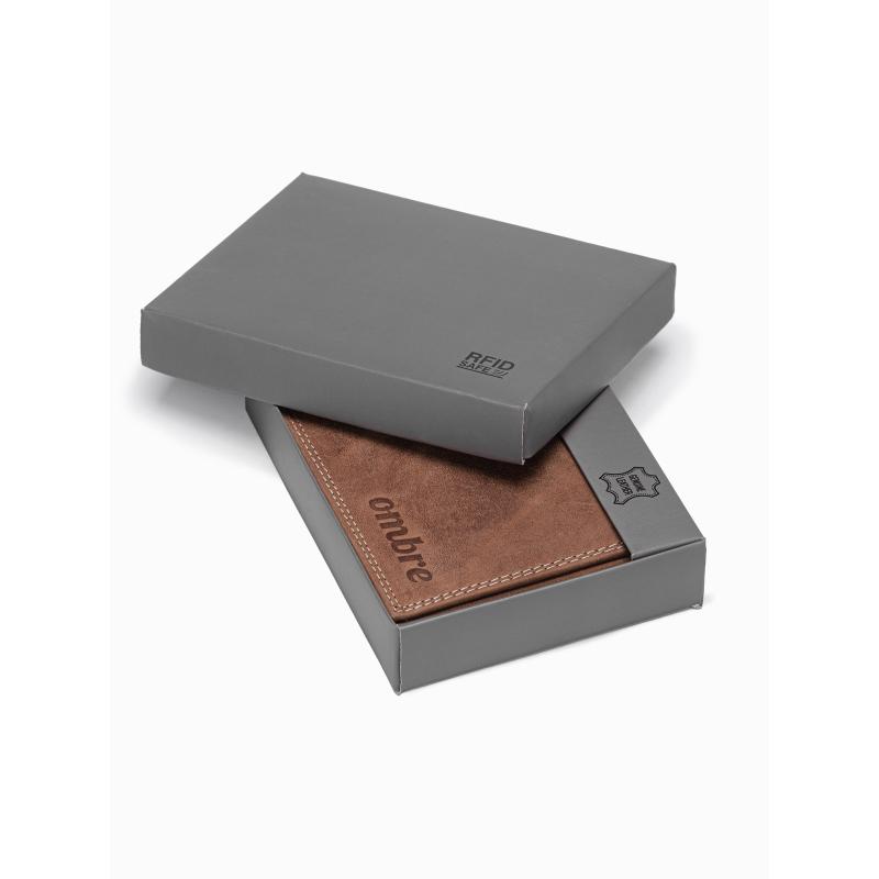 Pánská kožená peněženka BOBBY světle hnědá