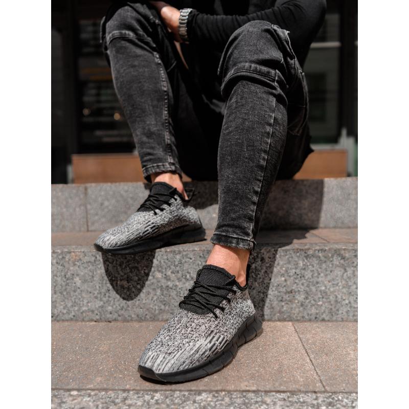 Pánské ležérní tenisky T388 – šedé V5