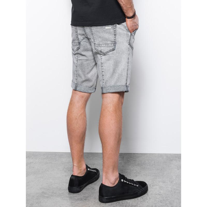 Pánske džínsové kraťasy NELSON šedé