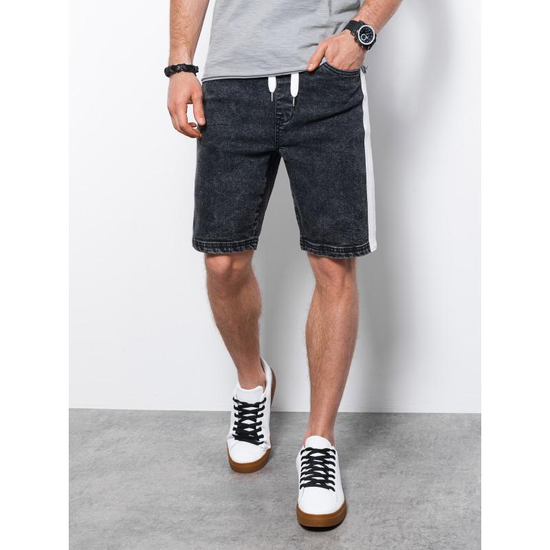 Pánske šortky džínsové IAN čierne