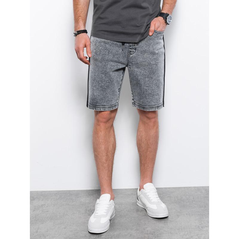 Pánské džínové kraťasy IAN šedé