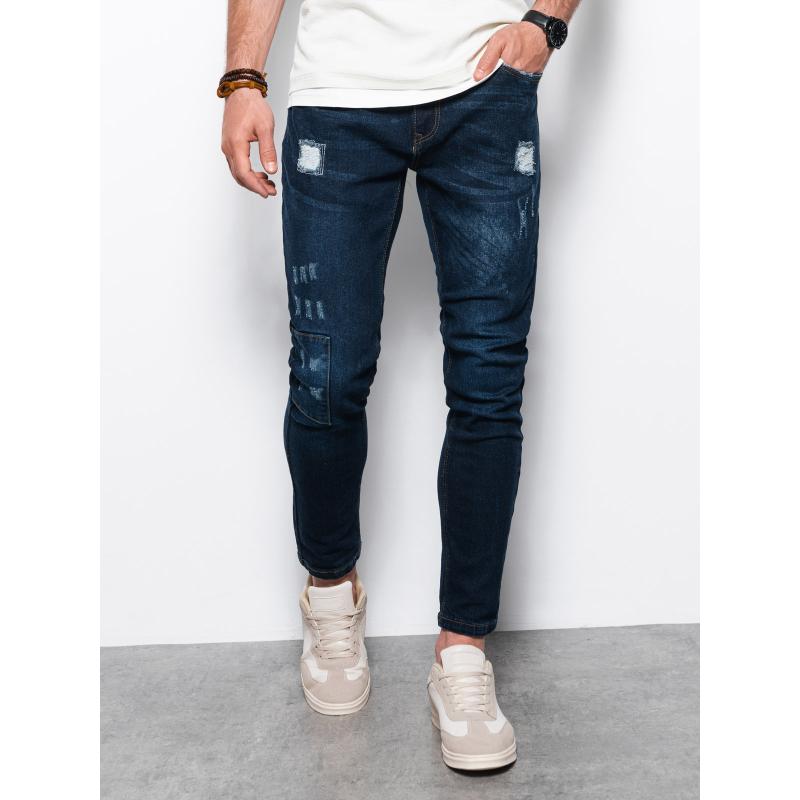 Férfi SKINNY FIT farmer sötétkék