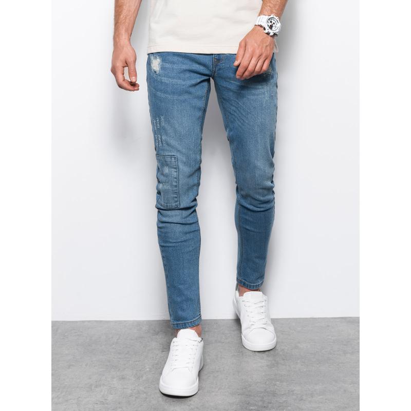 Pánske džínsy SKINNY FIT svetlomodré
