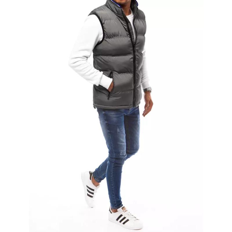 Pánská vesta prošívaná STRAND šedá