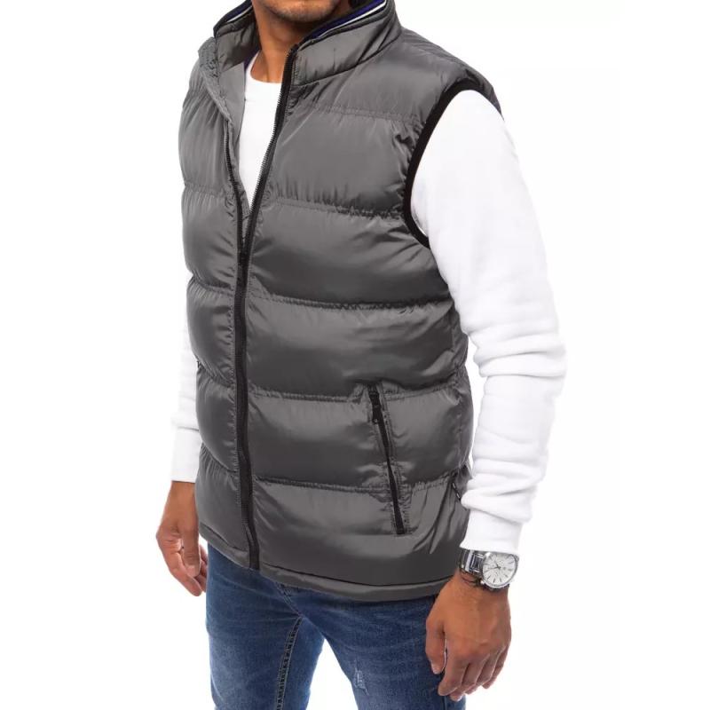 Pánská vesta prošívaná STRAND šedá