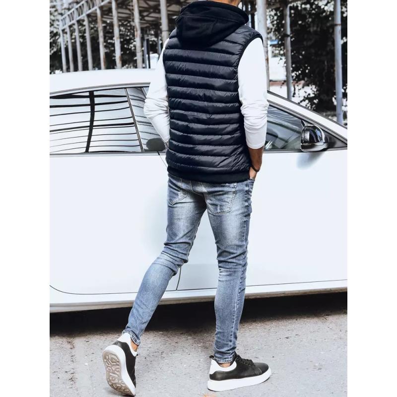 Pánská vesta prošívaná FITA modrá