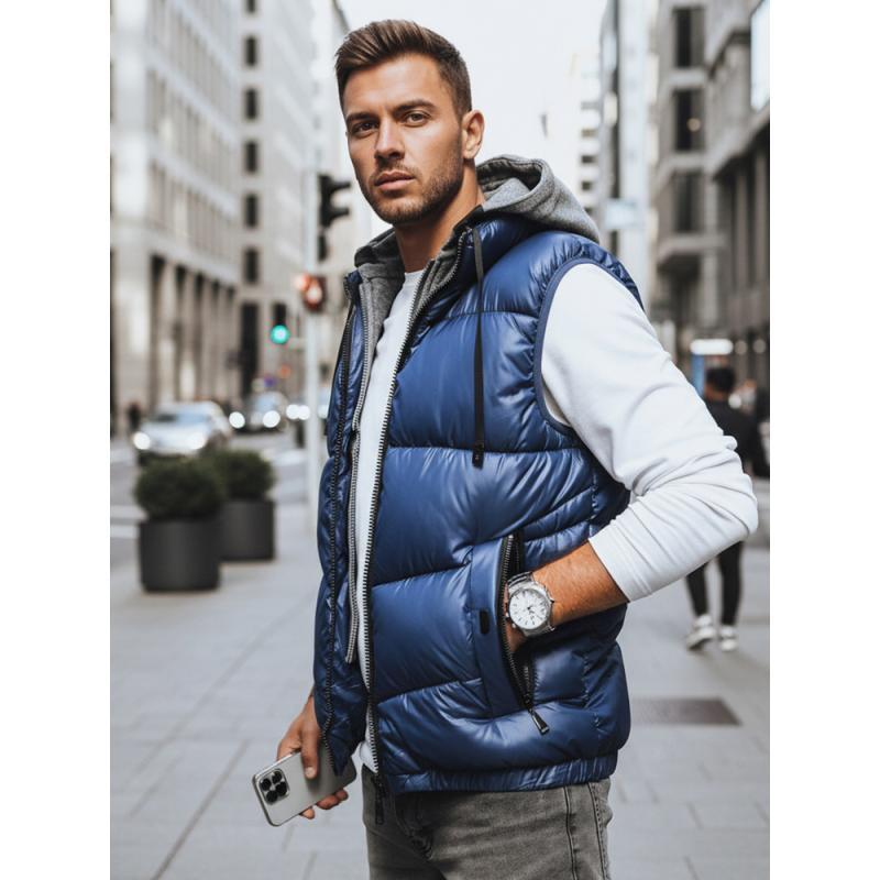 Pánska vesta DASH tmavo modrá