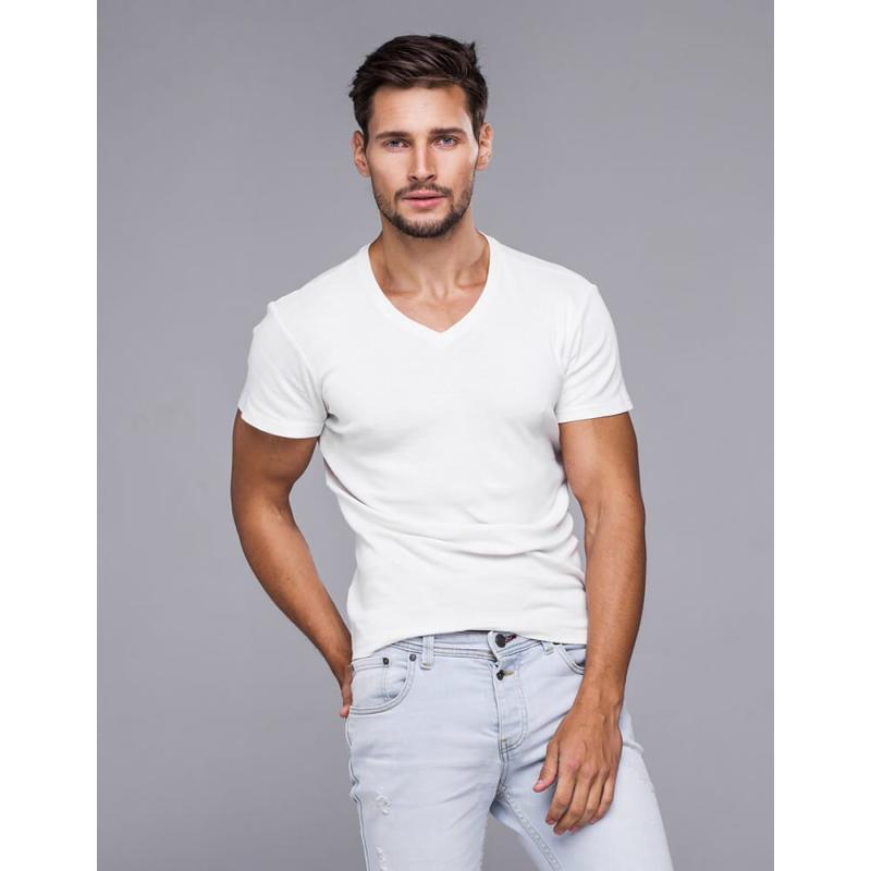 Pánské MODERN tričko s krátkým rukávem bílé