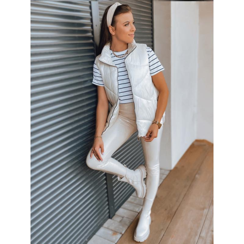 Dámska vesta prešívaná HOLO krémová