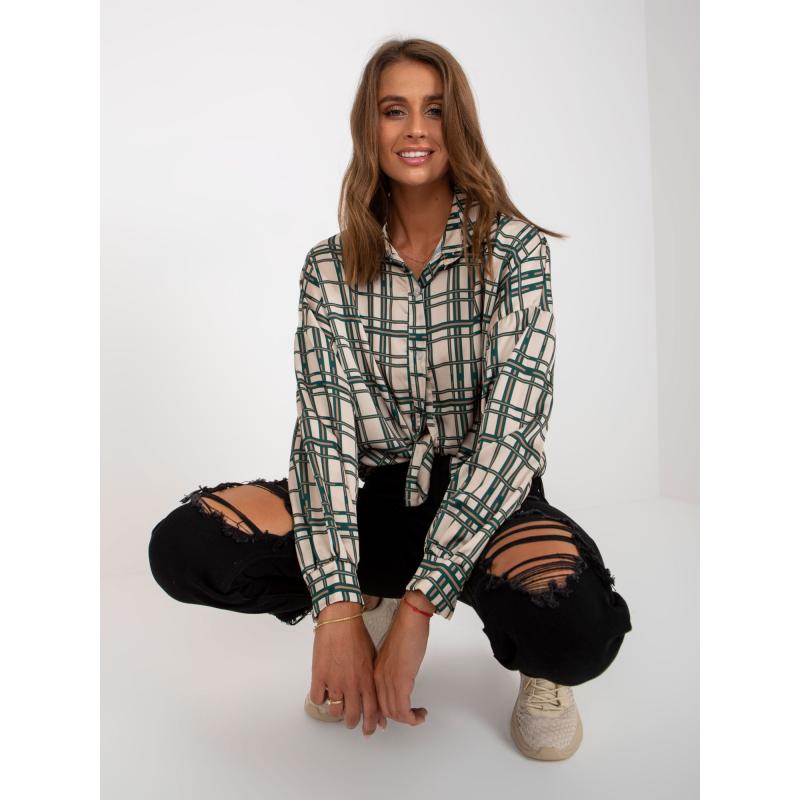 Női kockás ing AUSTIN beige