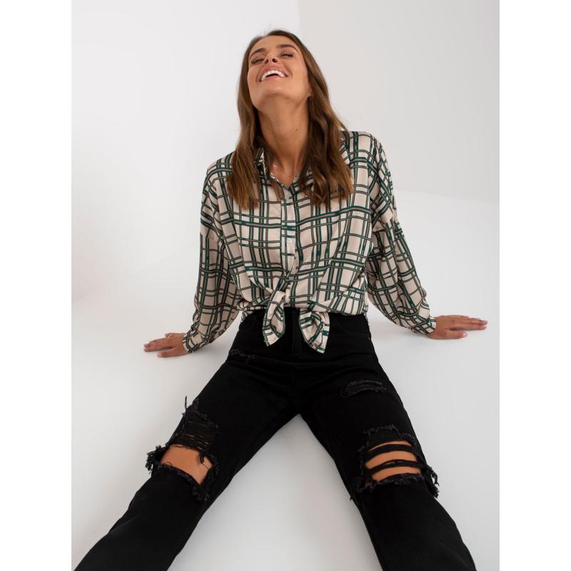 Női kockás ing AUSTIN beige