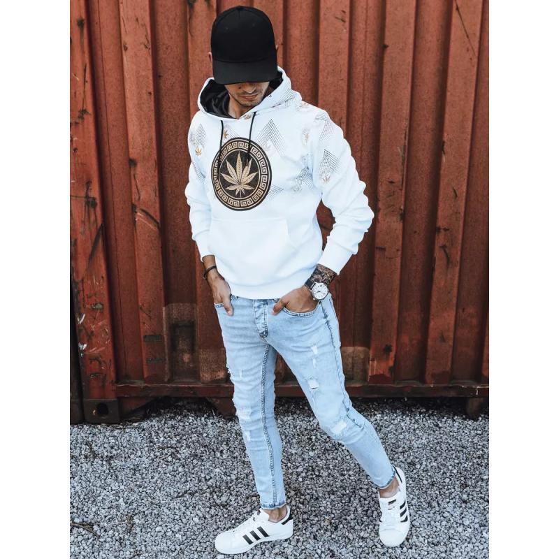 Pánská mikina s potiskem ERB bílá