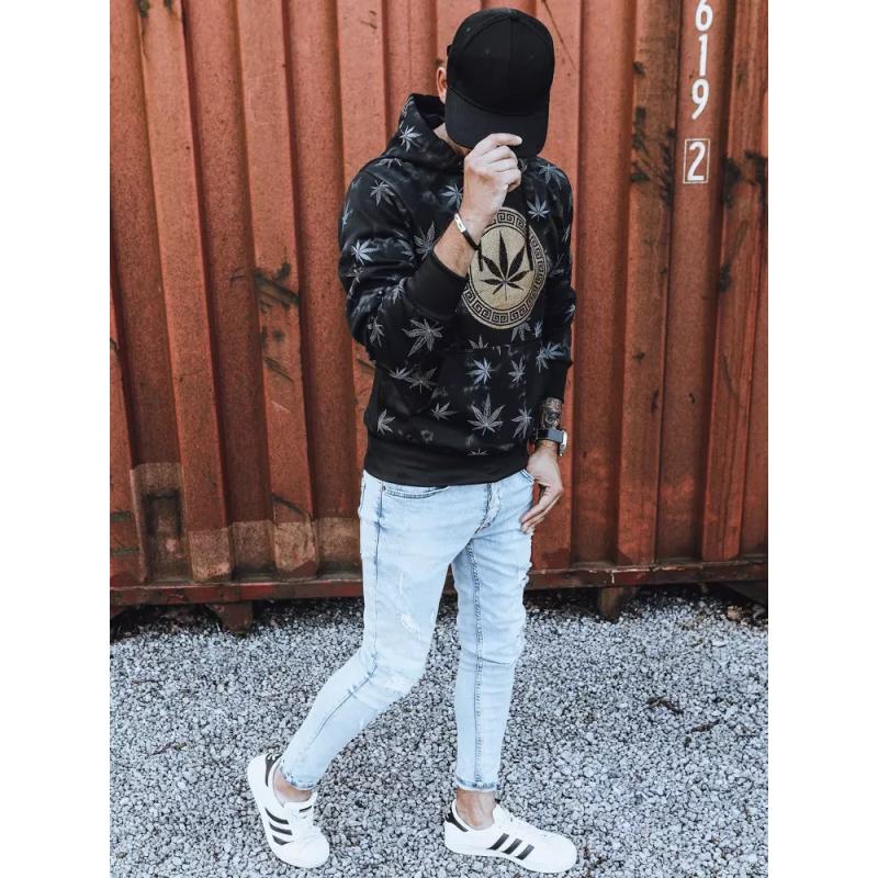 Pánská mikina s potiskem LIMA černá