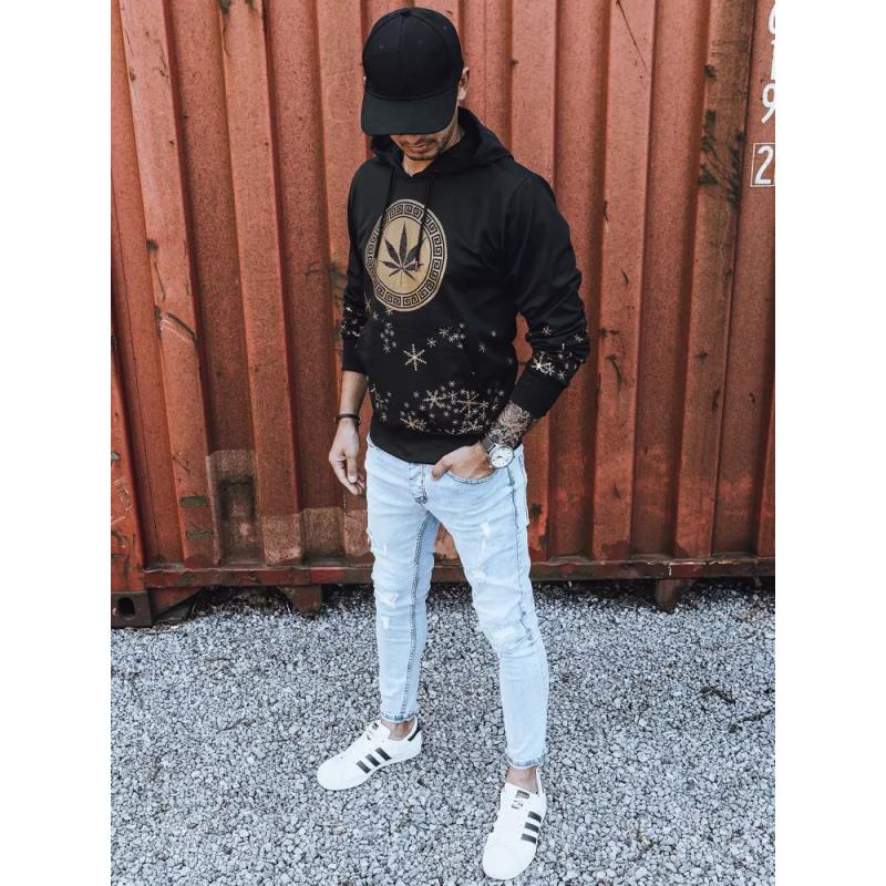 Pánská mikina s potiskem ERVA černá