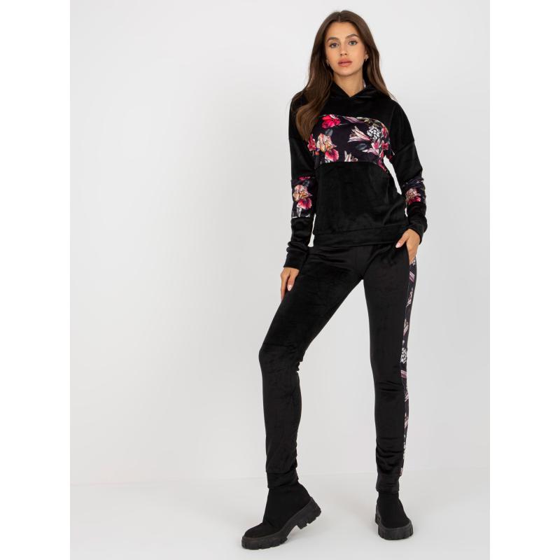 Női szett pulóverrel RUE PARIS fekete