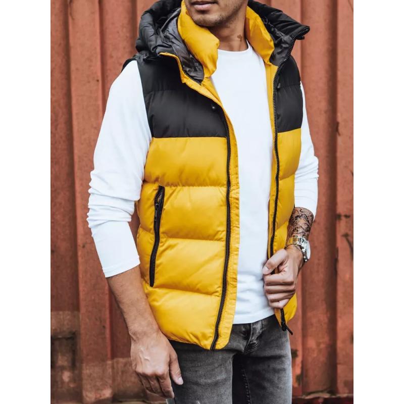 Férfi steppelt mellény IMMA sárga
