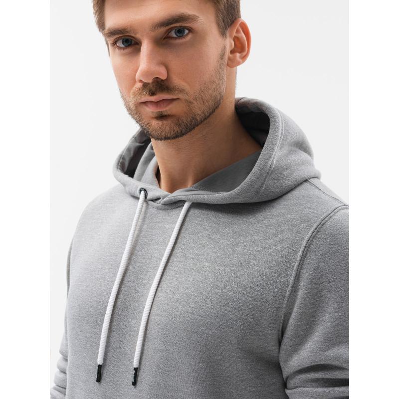 Férfi kapucnis pulóver DREW szürke melange