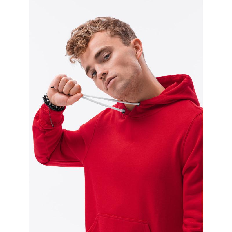 Pánská mikina s kapucí DREW červená
