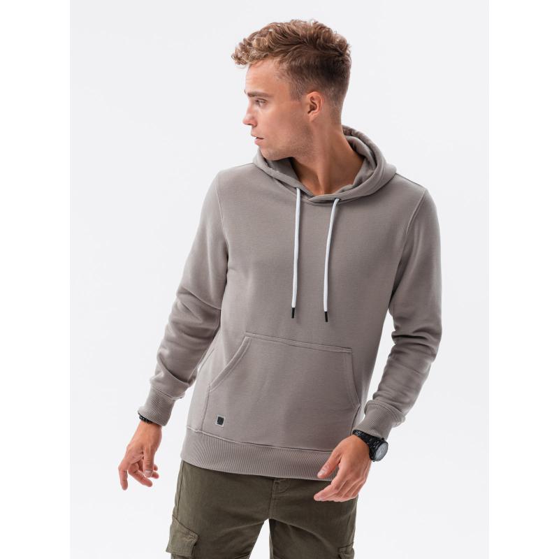 Pánska mikina s kapucňou DREW šedá