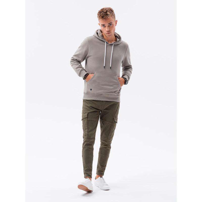 Pánska mikina s kapucňou DREW šedá