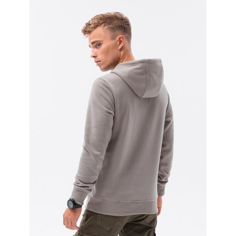 Pánska mikina s kapucňou DREW šedá