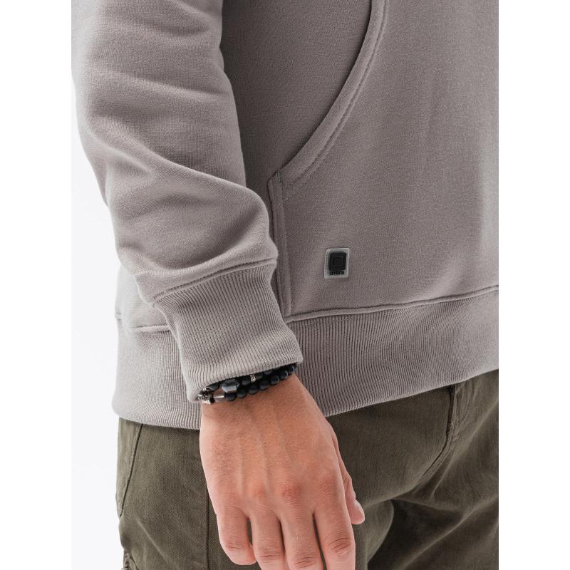 Pánska mikina s kapucňou DREW šedá