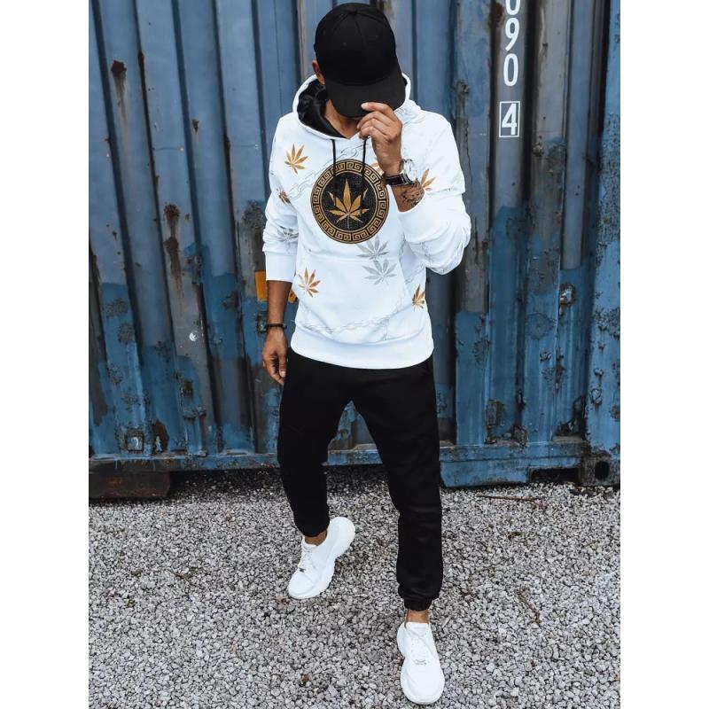 Pánská mikina s potiskem XIA bílá