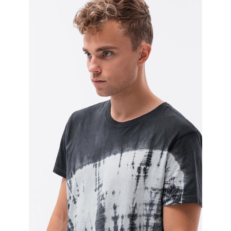 Férfi póló TIEDYE sötétszürke