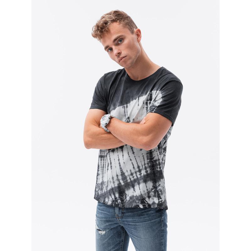 Férfi póló TIEDYE sötétszürke