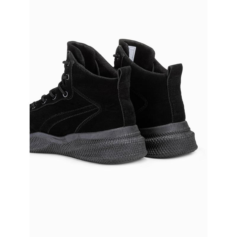 Férfi téli cipő – fekete T380