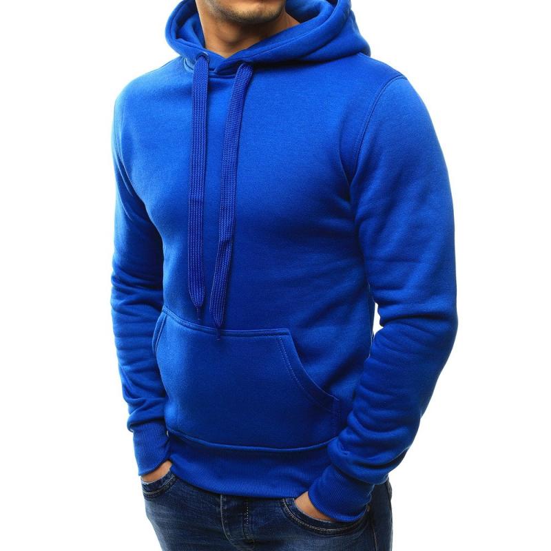 Pánská mikina s kapucí modrá