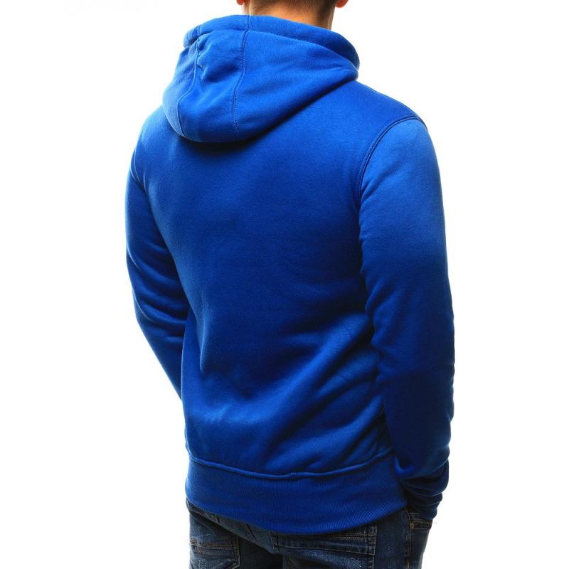 Pánská mikina s kapucí modrá