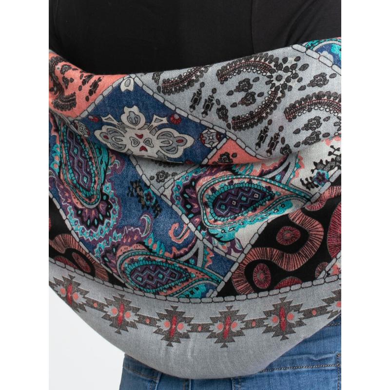 Női nyomtatott sál ASHLEY szürke