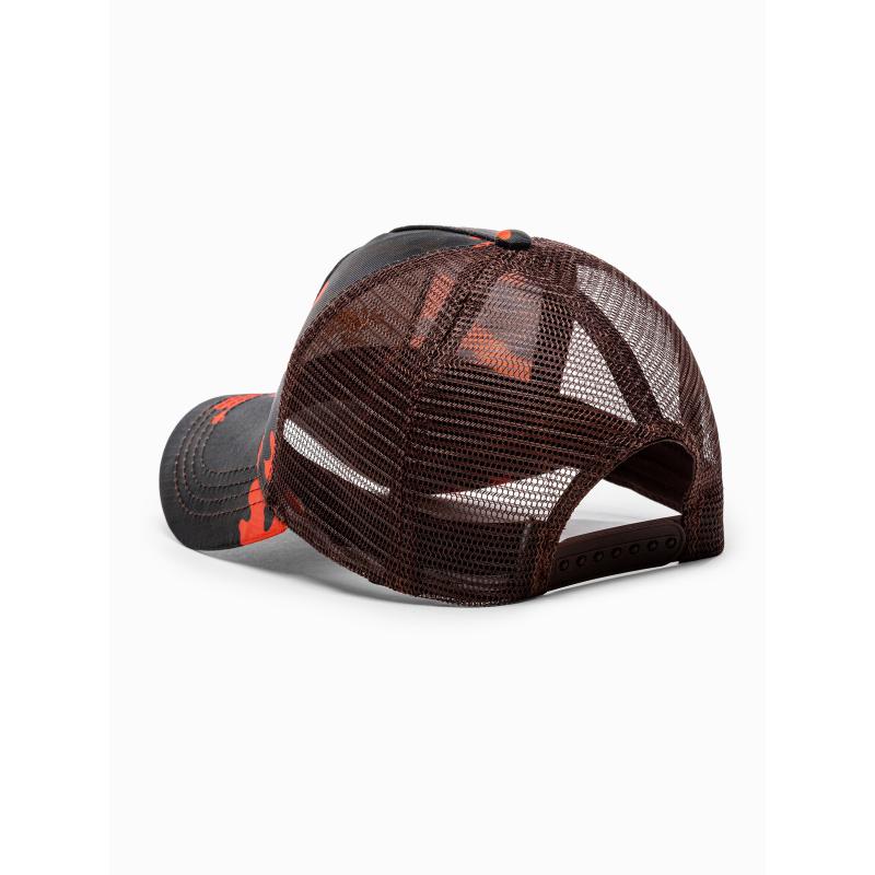 Pánská čepice H110 - hnědá/kamufláž