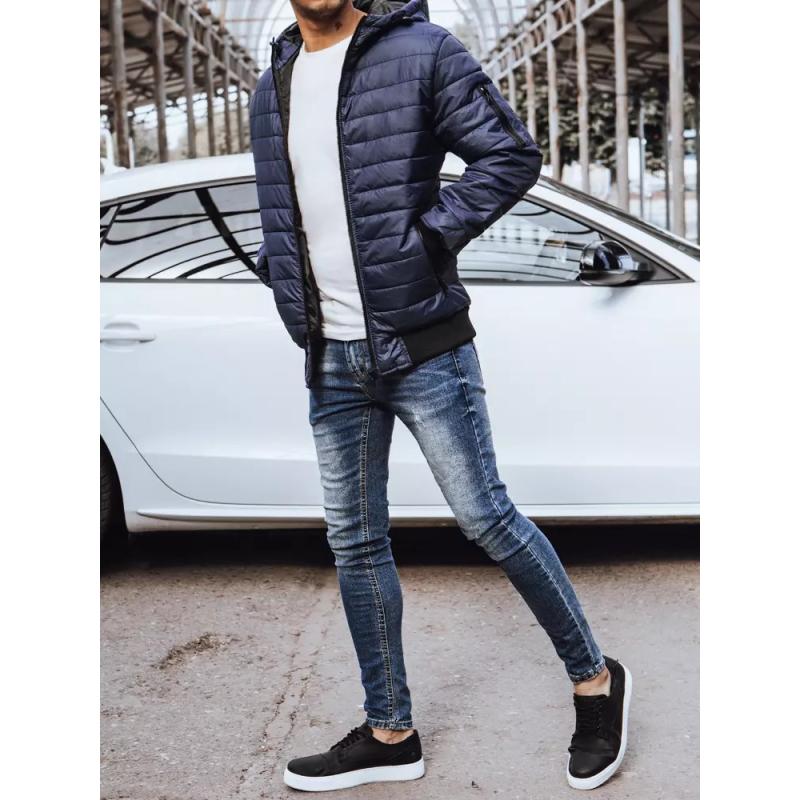 Férfi átmeneti kabát steppelt PORTER sötétkék