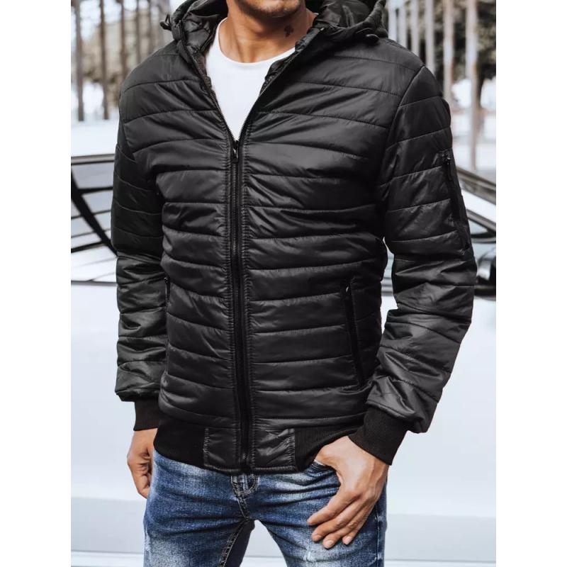 Férfi átmeneti kabát steppelt PORTER fekete