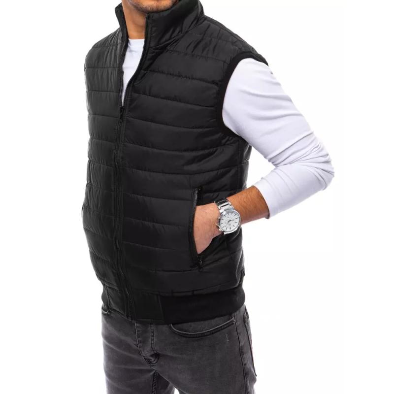 Férfi steppelt mellény HUNTER fekete