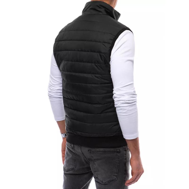 Férfi steppelt mellény HUNTER fekete