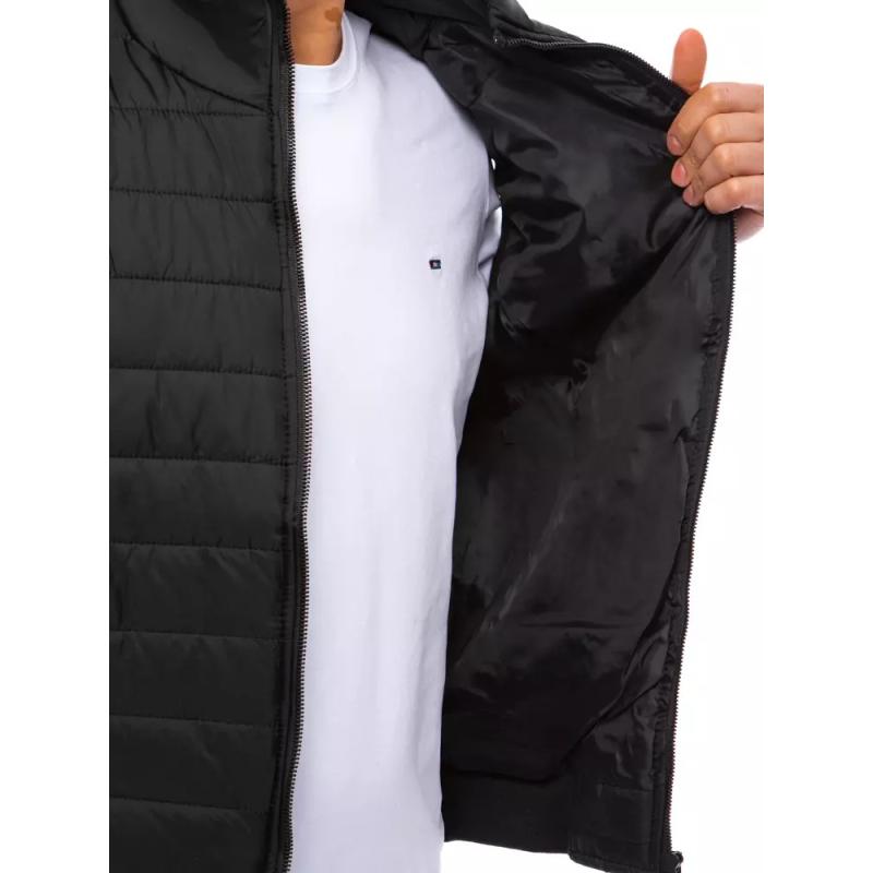 Férfi steppelt mellény HUNTER fekete