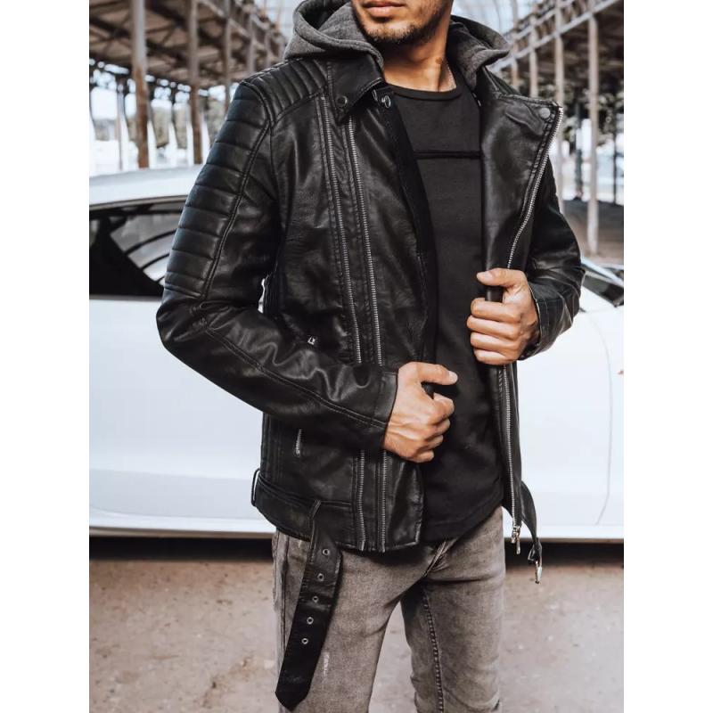 Pánská bunda kožená RORY černá
