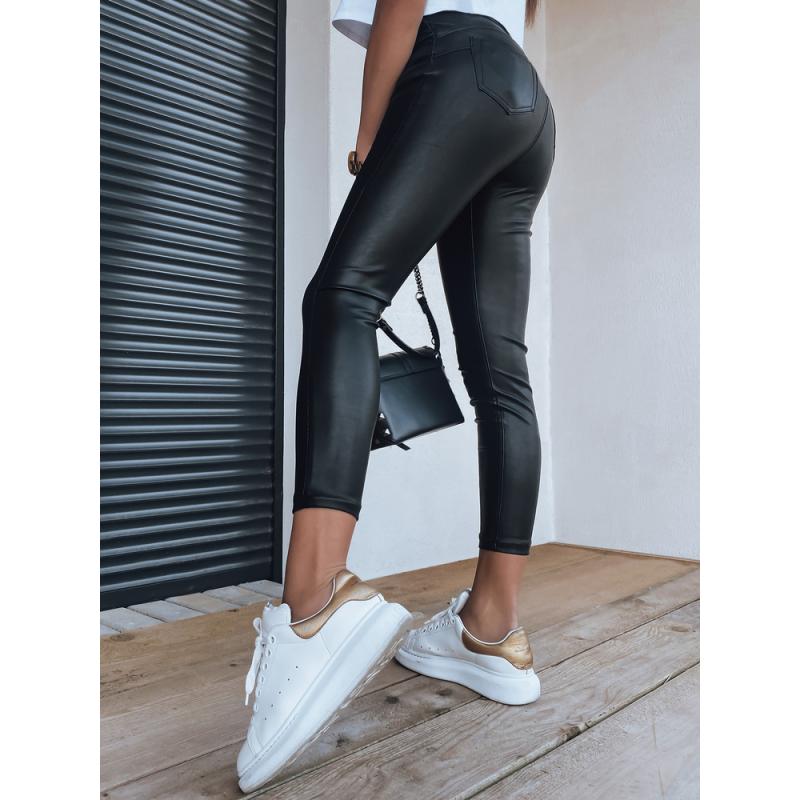 Dámske nohavice voskované ANELIA čierne