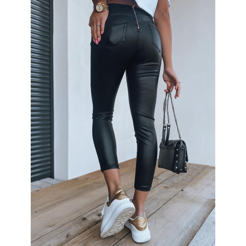 Dámske nohavice voskované ANELIA čierne