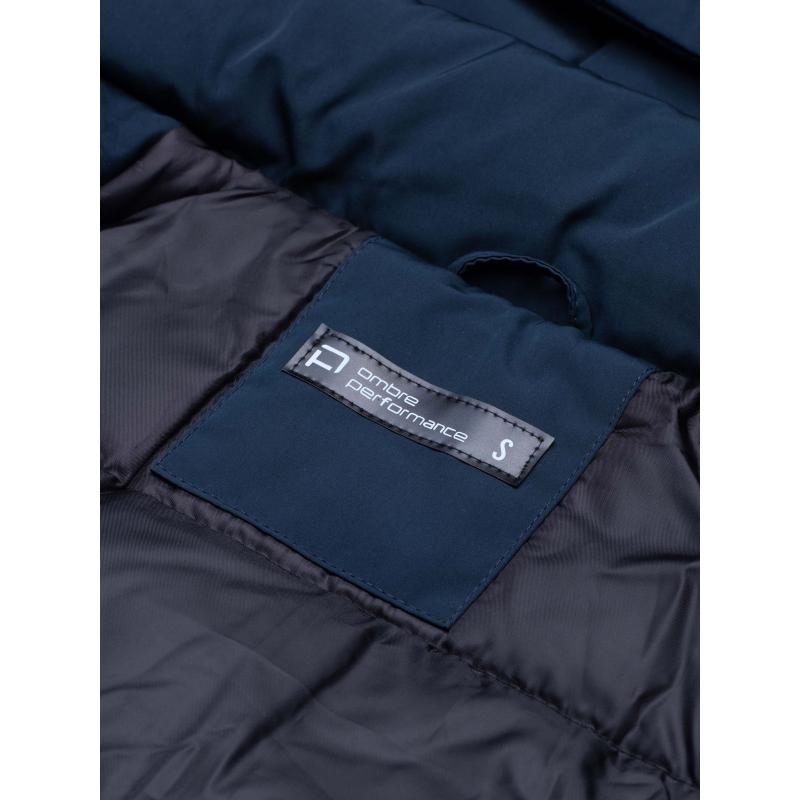 Pánská bunda zimní prošívaná JULIUS tmavě modrá