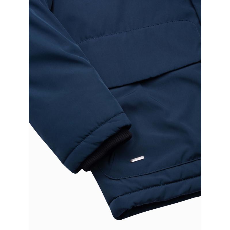 Pánská bunda zimní prošívaná JULIUS tmavě modrá