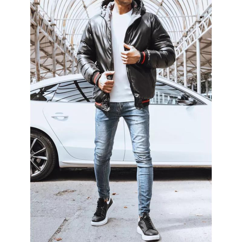 Pánská bunda oboustranná zimní NOVA šedá