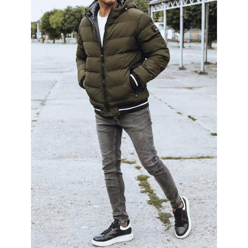 Pánská bunda oboustranná zimní NOVA zelená