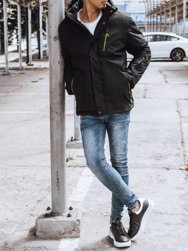 Pánska bunda zimná ALENA čierna